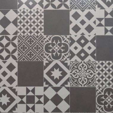 arkaplan geometrik Azulejo fayans gri desenli siyah beyaz antika duvar kağıtları