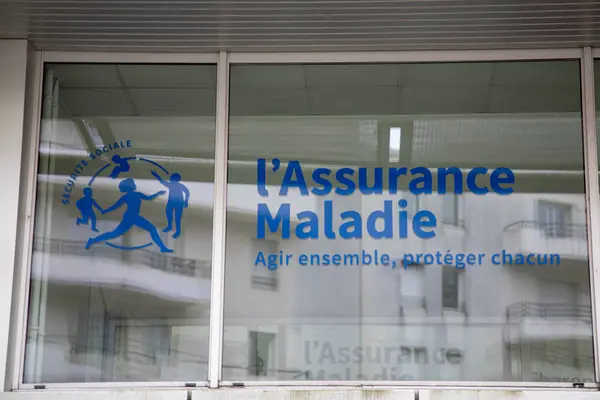 Bordeaux França 2024 Assurance Maladie Logo Text French Health Insurance — Fotografia de Stock