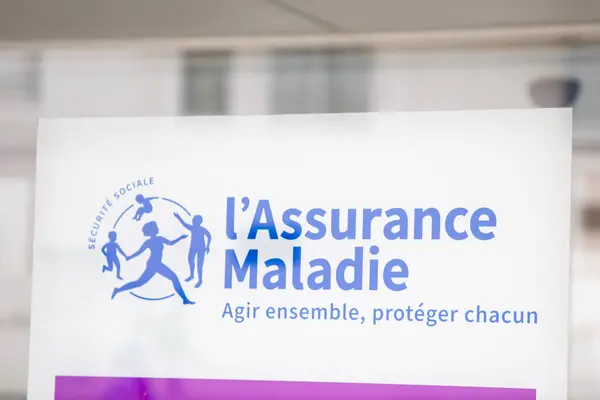 Bordeaux Frankrig 2024 Assurance Maladie Logo Tekst Fransk Social Sikring - Stock-foto
