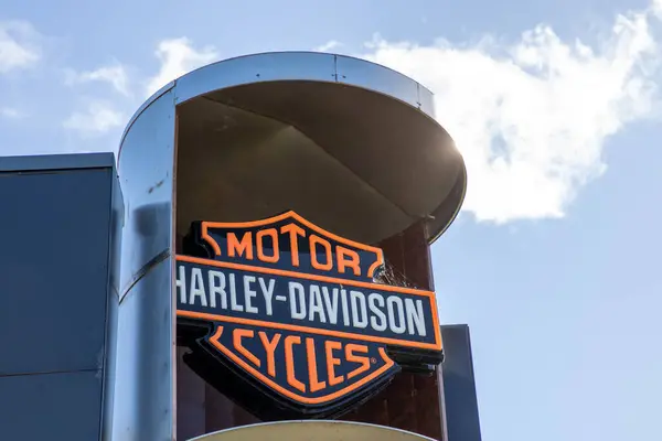 Bordeaux France 2024 Harley Davidson Store Logo Text Facade Shop — Stock Photo, Image