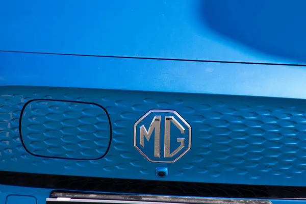 stock image Bordeaux , France -  04 29 2024 : mg car electric crossover suv front logo text and brand sign on chinese modern vehicle ev