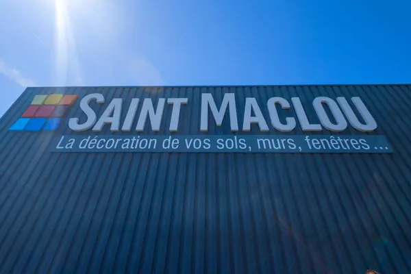 stock image Bordeaux , France -  05 12 2024 : Saint Maclou french store chain brand text and logo sign shop facade wall