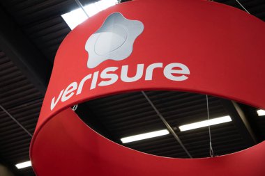 Bordeaux , France -  06 06 2024 : verisure logo sign and brand text advertise protection alarm triggers in private house clipart