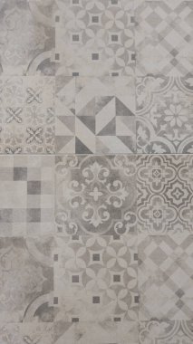 Çiçek Mozaik Portekiz Deseni azulejo dekorasyon zemin ve duvar arkaplanı