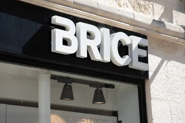 stock image Bordeaux , France - 07 21 2024 : Brice chain logo brand and text sign front of shop fashion retailer men clothes