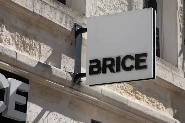 stock image Bordeaux , France - 07 21 2024 : Brice logo brand chain shop sign text in mall for french clothing store trademark