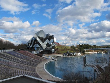 Poitiers , France -  10 10 2024 : Futuroscope park french dynamic movies popular amusement in poitiers vienne france clipart