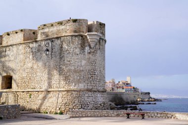 Fransa 'nın Charente şehrinde Fouras sahilindeki Fransız kalesi Vauban.