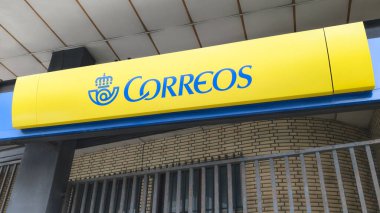 San Sebastian , spain - 11 21 2024 : Correos logo brand and text sign state-owned company post providing postal service in Spain clipart