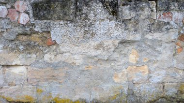 background old stone cracked and peeling concrete texture wall clipart