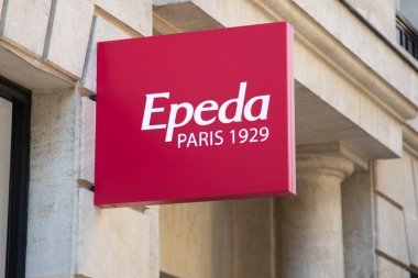 Bordeaux, Fransa - 02 12 2025: epeda logo tabelası ve Fransız yatak yatakları butik kutu yayları ön cephe metin mağazası zinciri