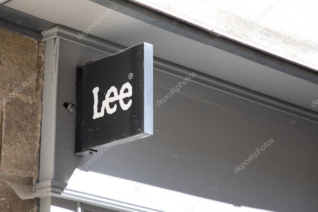 Bordeaux , France -  04 18 2025 : lee cooper logo and text sign boutique on storefront jeans clothes store brand front facade shop clothing fashion
