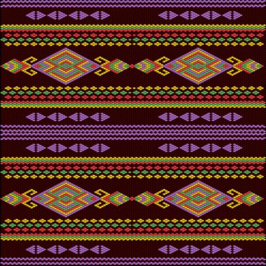 Doymuş renklerin şans ve zenginliği çektiği Asya halkları ve ülkelerinin geleneksel bir süsü. Giysiler için kumaşlara işlenmiş kadın halıları. Nakış desenleri. 