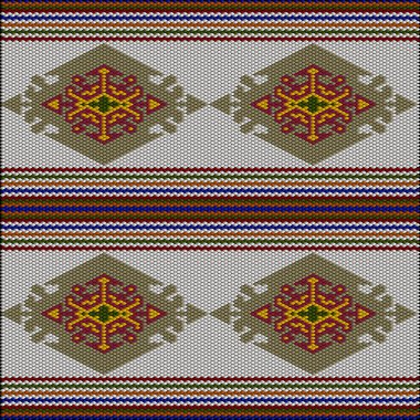  Süs, mozaik, etnik, halk düzeni. Parlak, sulu, mükemmel uyumlu renklerden yapılmıştır..