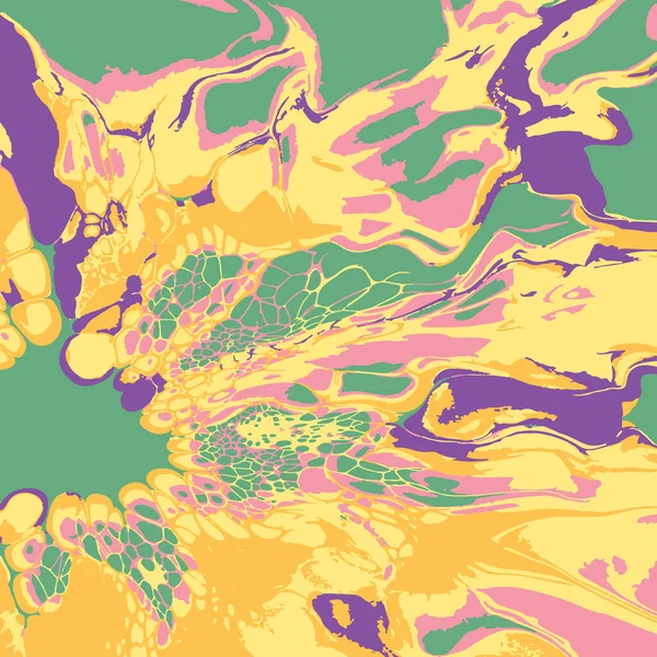 Fraktale Digitale Malerei Buntes Helles Mehrfarbiges Muster Glitch Ornament Kaleidoskop — Stockvektor