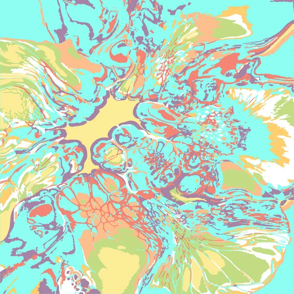 Peinture Numérique Fractale Coloré Lumineux Motif Multicolore Glitch Ornement Kaléidoscope — Image vectorielle