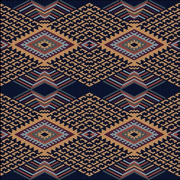 Abstraktes Nahtloses Muster Stilisiert Als Künstliche Intelligenz Traditionelle Ornamente Stammesmuster — Stockvektor