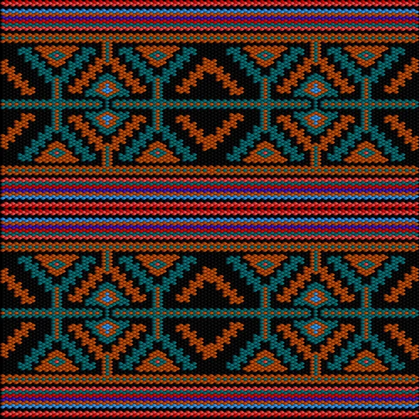 Ornamento Tradicional Pueblos Países América Latina Que Los Colores Ricos — Archivo Imágenes Vectoriales