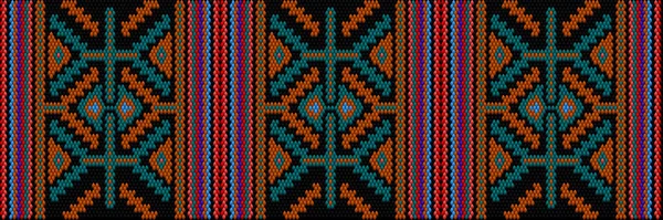 Ornamento Tradicional Pueblos Países América Latina Que Los Colores Ricos — Archivo Imágenes Vectoriales