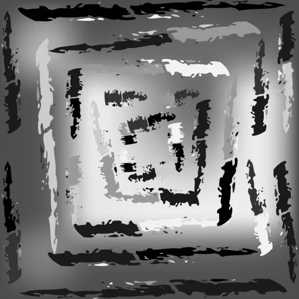Muster Nahtlos Monochrom Grautönen Hintergrund Spurensuche — Stockvektor