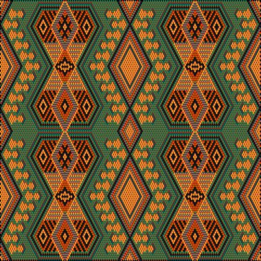 Doymuş renklerin şans ve zenginliği çektiği Avustralya halklarının ve ülkelerinin geleneksel bir süsü. Giysiler için kumaşlara işlenmiş kadın halıları. Nakış desenleri. 