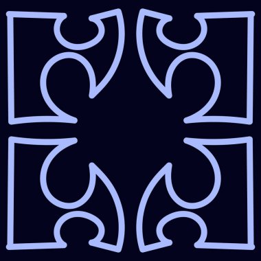 Kalıp kusursuz, Afrika tarzında ilkel. Vektör formatında. Arkaplan rengi değiştirilebilir