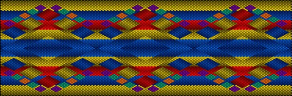 Ornement Traditionnel Peuples Pays Amérique Latine Dans Lequel Les Couleurs — Image vectorielle