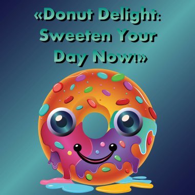 Bu canlı, ağız sulandıran çörek logosuyla en baştan çıkarıcı şeyi kucakla. Renk ve lezzetle dolup taşan, hayatın tatlı anlarının tadını çıkarmak için bir davetiye. Kafeler ve fırınlar için mükemmel..