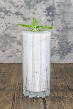 Persian delicacy favorite of a homemade dough fizzy nutritious drink.