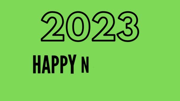 Šťastný Nový Rok Oslavy Šťastný Nový Rok 2023 Animace Skvělé — Stock video