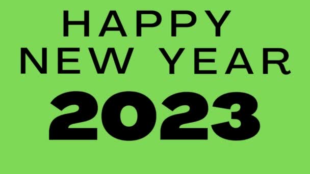 Bonne Année Bonne Année 2023 Animation Excellent Utiliser Comme Carte — Video