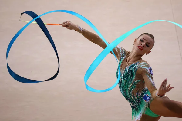 ソフィア ブルガリア 2022 第39回Figリズム体操世界選手権中に行動してスロベニアのEkaterina Vedeneva — ストック写真