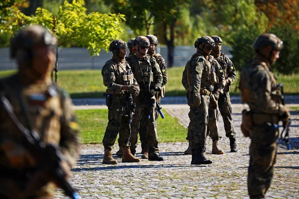 Sofia Bulgaria September 2022 Bulgarian Army Members Participate Demonstration Skills — Stock Photo, Image
