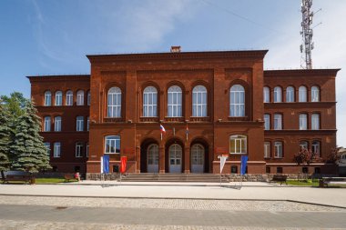 Chernyakhovsk, Rusya - 10 Haziran 2024: Chernyakhovsk Belediye Binası