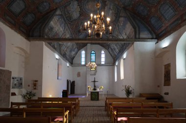 Doğu Prusya 'nın Gotik bir kalıntısı olan Gvardeyskoye, Kaliningrad' daki Eski St. Anne Kilisesi 'nin (Kirche St. Anna) içidir.