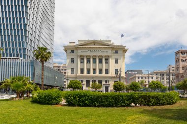 Atina, Yunanistan - 02 Mayıs 2025: Donanma Emeklilik Fonu İnşaatı