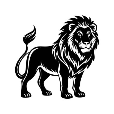 aslan logo vektör şablonu