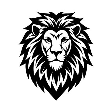 Ilustracja wektorowa lew twarz.