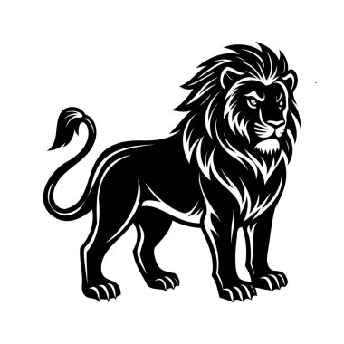 lion logo, vector design.