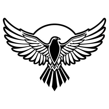 eagle bird with crown icon