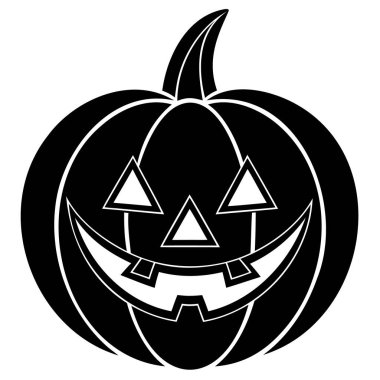 Cadılar bayramı balkabağı ve siyah beyaz