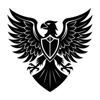 kartal logo tasarım şablonu vektörü