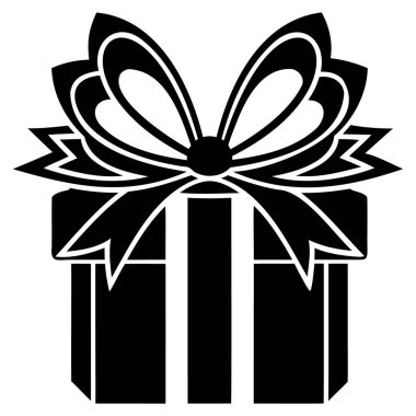 Beyaz arkaplanda vektör hediye kutusu