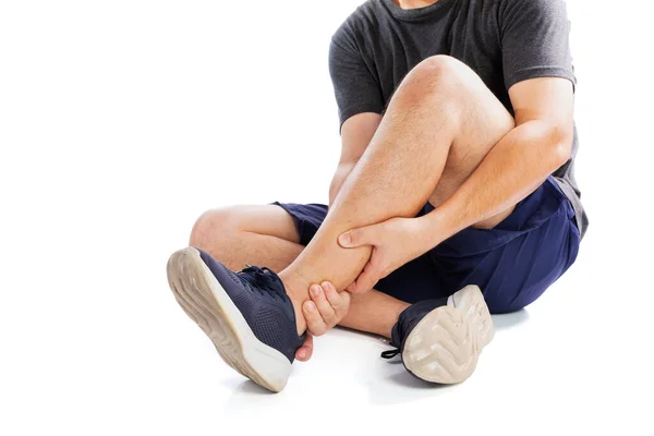 Elderly Men Women Young People Have Knee Ankle Joint Pain — Stock Photo, Image