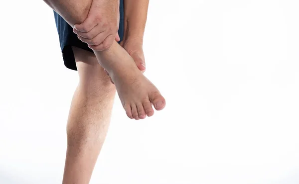 Oudere Mannen Vrouwen Jongeren Hebben Knie Enkel Gewrichtspijn Artritis Peesproblemen — Stockfoto