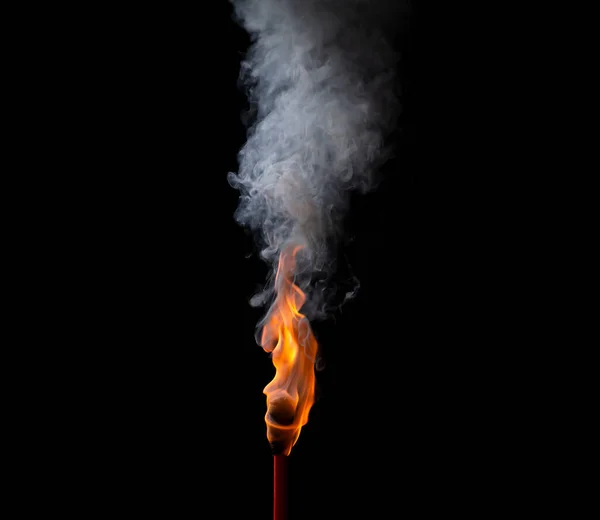 Tűz Fáklya Sárga Piros Láng Üzemanyag Png Elvont Design Elszigetelt — Stock Fotó