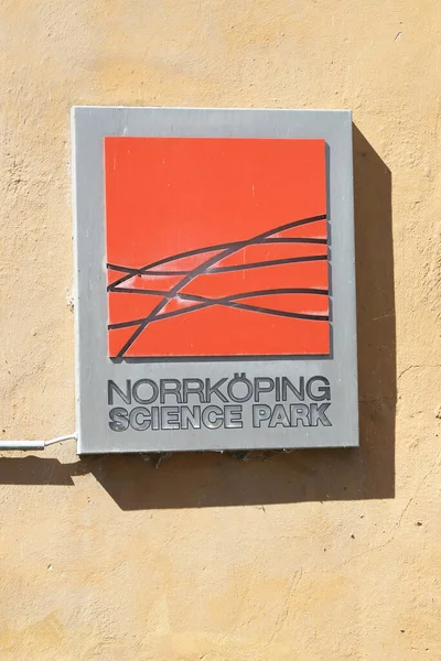 Norrkoping Schweden Mai 2023 Das Schild Des Wissenschaftsparks Norrkoping — Stockfoto
