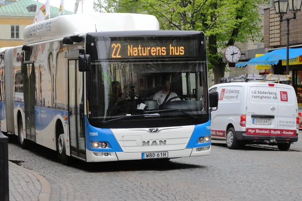 Orebro Suède Mai 2023 Vue Frontale Bus Urbain Atriculé Par — Photo