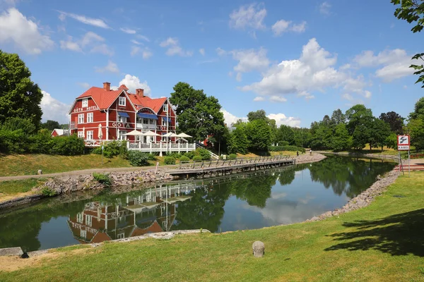 Borensberg Suecia Junio 2023 Vista Del Hotel Restaurante Gota Canal —  Fotos de Stock