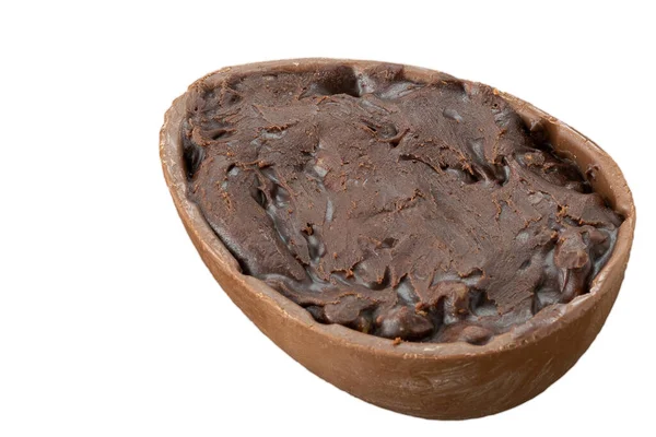 Čokoládové Velikonoční Vejce Plněné Čokoládou Oříšky Tradiční Brazilská Sladkost — Stock fotografie